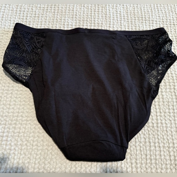 NEW Thinx Modal Lace Period Underwear High Waist Black Size Medium NWT - Picture 3 of 3